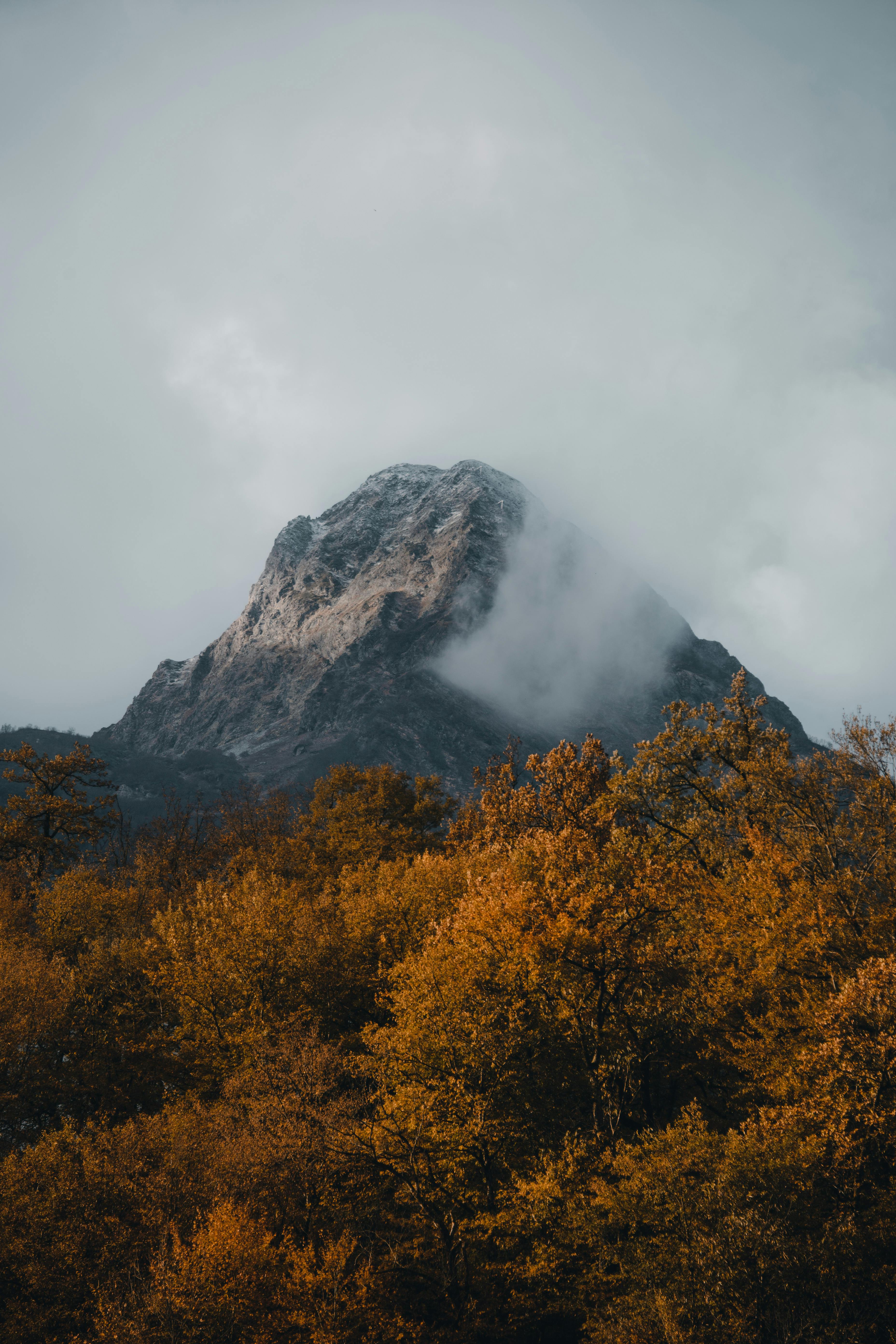 Mountain with clouds